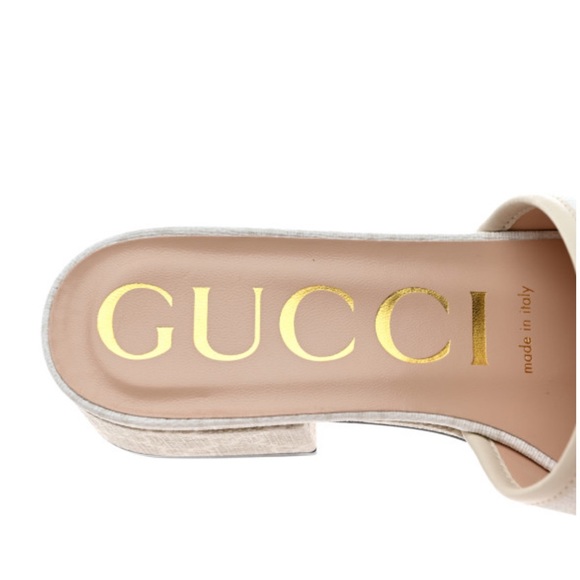 Gucci Canvas GG Slide on Sandals - Picture 4 of 5